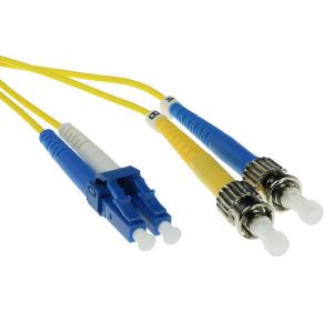 Lc-st 9/125m Os1 Duplex Fiber Optic Patch Cable 3m