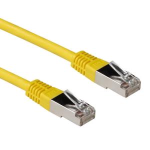 CAT6a Sstp Pimf Lszh Patch Cable Snagless Yellow 50cm