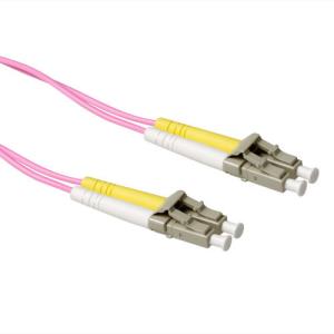 Lc-lc 50/125m Om4 Duplex Fiber Optic Patch Cable 7m