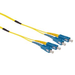 Fiber Optic Patch Cable Sc-sc 9/125m Os2 Duplex Ruggedized 20m Yellow