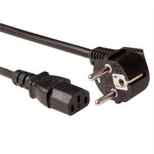 Power Cable Lszh Schuko Male (angled) - C13 Black 1.5m