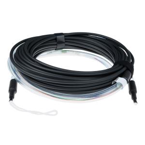 Fiber Optic Cable Multimode 50/125 OM3 indoor/outdoor 4 Way with LC Connectors 130m Aqua