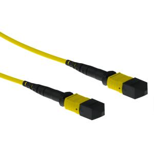 Fiber Optic Cable Singlemode 9/125 OS2 polarity A with MTP female connectors 7m Yellow