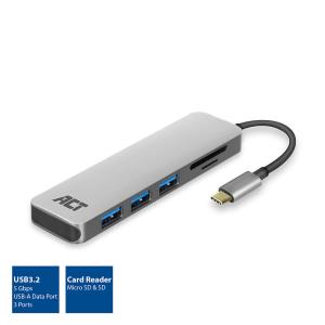 USB-C Hub Card Reader 3xUSB A F 0.15m