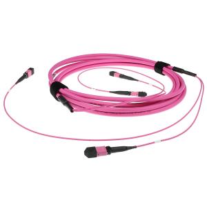 Fiber Trunk Cable - 2 MTP/MPO Female Connector - Multimode 50/125 OM4(OM3) Polarity B - 40m - Erika Violet
