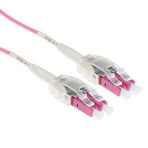 Fiber Optic Cable - Multimode - 50/125 OM4 Polarity - Twist LC - 10m - Erika Violet