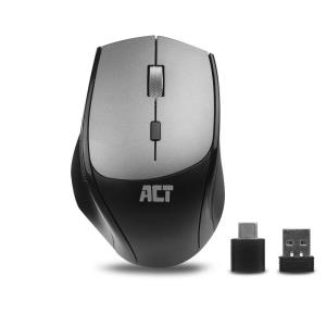 Wireless Dual-connect Mouse Silent Click 2400 Dpi Black