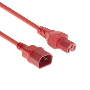 Power Cord C14 to C15 Red 60cm