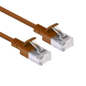 Patch Cable - CAT6A - LSZH U/FTP - 15cm - Brown
