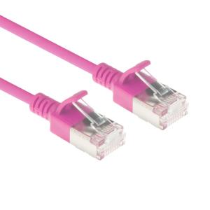 Patch Cable - CAT6A - LSZH U/FTP - 25cm - Pink