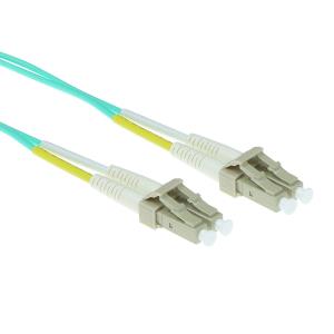 Fiber Patch Cable - LC - 50/125 OM3 Duplex - 22m - Aqua