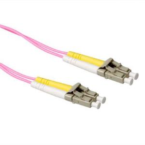 Fiber Patch Cable - LC 50/125 OM4 Duplex - 12m - Violet