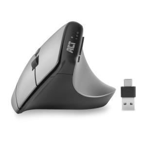 Wireless Ergonomic Mouse with Bluetooth and USB-C/USB-A