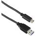 USB-c To USB-a 3.1 Gen2 10gbps (1m Cable 3a) Black