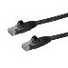 Patch Cable - CAT6 - Utp - Snagless - 0.5m - Black - Etl Verified