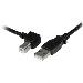USB 2.0 A To Left Angle B Cable - M/m 1m
