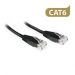 Ewent Black, 0.9 meter, UTP, cat6 patch cable, with RJ45 connectors