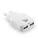 USB Charger 2 Port 2.4a Smart Ic White