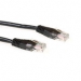 Ewent Black 1.5 meter U/UTP CAT5E CCA patch cable with RJ45 connectors