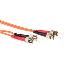 Fiber Optic Patch Cable - Multimode - Duplex - ST/ST - 1m - Orange (EL1001)