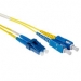 Ewent 2 meter LSZH Singlemode 9/125 OS2 short boot fiber patch cable duplex with LC and SC connectors