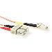 Fiber Optic Patch Cable - Multimode - Duplex - LC/SC - 2m - Orange (EL8502)