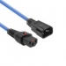 Connection Cable - 230v C13 Lockable - C14 Blue 0.5m