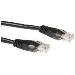 ACT Black 1 meter U/UTP CAT5E patch cable with RJ45 connectors