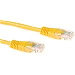 ACT Yellow 0.5 meter U/UTP CAT5E patch cable with RJ45 connectors