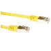 ACT Yellow 0.5 meter F/UTP CAT5E patch cable with RJ45 connectors