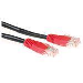ACT Black 1 meter U/UTP CAT5E patch cable cross with RJ45 connectors