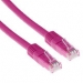 ACT Pink 0.5 meter U/UTP CAT5E patch cable with RJ45 connectors
