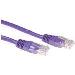 ACT Purple 1.5 meter U/UTP CAT5E patch cable with RJ45 connectors