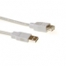 ACT USB 2.0 A male - USB A female ivory  0,50 m