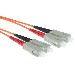 Fiber Patch Cable Sc/sc 50/125µm Multimode Duplex 1m Orange