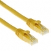 ACT Yellow 0.25 meter U/UTP CAT6 patch cable snagless with RJ45 connectors