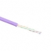 ACT Cat 6A U/UTP solid installation cable, LSZH, CPR euroclass ECA 23AWG, violet 500 meter